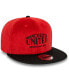 Фото #3 товара Бейсболка кепка New Era мужская красная Manchester United из вельвета 9FIFTY