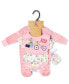 ფოტო #2 პროდუქტის Baby Girls Mouse 5 Piece Velour Layette Gift Set