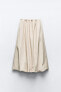 Balloon midi skirt