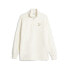Фото #1 товара Puma Classics Fleece Quarter Zip Jacket Mens Off White Casual Athletic Outerwear