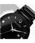 ფოტო #5 პროდუქტის Men's Futuro Diamond-Accent Black Stainless Steel Bracelet Watch 42mm
