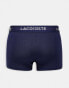 Фото #2 товара Lacoste 3 pack trunks in navy