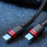 Фото #11 товара Nylonowy mocny kabel przewód USB-C PD 100W 20V 5A 2m czarny