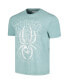 Фото #2 товара Men's Light Blue Distressed KISS Spider Washed Graphic T-shirt