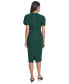 Фото #2 товара Women's Ruched Flutter-Sleeve Sheath Dress