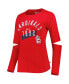 ფოტო #3 პროდუქტის Women's Red St. Louis Cardinals Formation Long Sleeve T-shirt