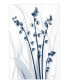 Фото #1 товара "Radiant Blues 1" Frameless Free Floating Tempered Glass Panel Graphic Wall Art, 48" x 32" x 0.2"
