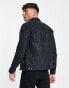 Фото #4 товара Jack & Jones Essentials biker jacket in faux suede black