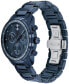 Men's Bold Verso Swiss Chronograph Blue Stainless Steel Bracelet Watch 44mm