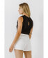 Women's Sleeveless Knit Sheer Top With Back Keyhole