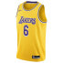 [CW3669-738] Mens Nike LOS ANGELES LAKERS LEBRON JAMES GOLD #6 ICON SWINGMAN JER