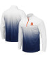 Фото #1 товара Куртка на молнии четверть-зип с логотипом команды Colosseum Mens Navy Syracuse Orange Magic.