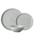 Soft Grey Intro Coupe 12-PC Dinnerware Set, Service for 4