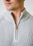 ფოტო #2 პროდუქტის Men's Long Sleeve Raglan Half Zip Sweater