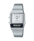 ფოტო #1 პროდუქტის Men's White Faced Silver-Tone Stainless Steel Bracelet Watch, 30.6mm