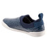 Softwalk Maya S2154-918 Womens Blue Leather Slip On Lifestyle Sneakers Shoes