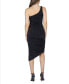 Фото #2 товара Women's One Shoulder Ruched Bodycon Dress