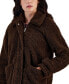 Фото #4 товара Juniors' Collared Zip-Front Fleece Coat