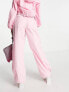 ASOS DESIGN parachute cargo trousers in pink co-ord