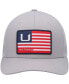 Men's Gray Huks and Bars American Trucker Snapback Hat
