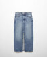 ფოტო #2 პროდუქტის Women's Long Denim Skirt