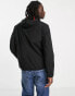 Hugo Brenon tape detail zip through jacket in black