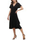 Фото #1 товара Flutter-Sleeve Midi Dress