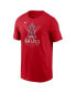 Фото #3 товара Men's Red Los Angeles Angels Light Up the Halo Local Team T-shirt