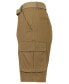 Фото #2 товара Men's Flat Front Belted Cotton Cargo Shorts