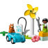 Фото #2 товара Детям > LEGO > LEGO Duplo 10985 Город Ма Ветряные Турбины и Электромобиль, игрушка-коляска с 2 лет