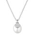 Elegant silver necklace with pearl Ilaria GRP20479PW (chain, pendant)