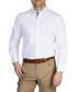 Фото #1 товара Men's Solid Pinpoint Cotton Stretch Long Sleeve Shirt