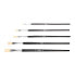 MILAN Polybag Of 5 Flat Brushes 501 Series Nº 0-4-6-8 And 12