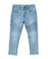 Фото #1 товара Big Boys Skinny Fit Stretch Denim Moto Jeans