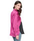 ფოტო #2 პროდუქტის Women's Colorblocked Satin Button-Front Top