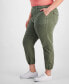 ფოტო #3 პროდუქტის Trendy Plus Size Elastic-Hem Pants, Created for Macy's