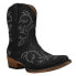 Фото #2 товара Roper Riley Shorty Snip Toe Cowboy Booties Womens Black Casual Boots 09-021-1567