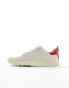 PS Paul Smith Cosmo perforated red spoiler leather trainers in off white