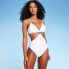 Women's Ring-Front Monokini One Piece Swimsuit - Shade & Shore White L
