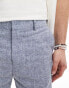 River Island textured shorts in blue