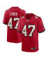 Фото #1 товара Men's John Lynch Red Tampa Bay Buccaneers Retired Player Game Jersey