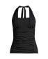Women's DD-Cup Chlorine Resistant Square Neck Halter Tankini Swimsuit Top