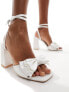 Фото #7 товара Be Mine Bridal Veronika heeled sandals in ivory