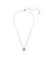 Фото #2 товара Swarovski flower, Blue, Rhodium Plated Idyllia Pendant Necklace