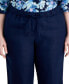 Фото #5 товара Plus Size 100% Linen Pants, Created for Macy's