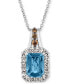 Фото #1 товара Le Vian cinnamon Citrine (1-1/3 ct. t.w.) & Diamond (3/8 ct. t.w.) 18" Pendant Necklace in 14k Rose Gold (Also in Amethyst, Blue Topaz, Peridot & Smoky Quartz)