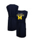 Фото #2 товара Women's Navy Michigan Wolverines GOAT Swimsuit Cover-Up Dress