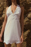 Фото #3 товара Платье из поплина с вышивкой ZARA
