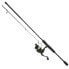 Удилище с катушкой Kinetic Beaster CT Spinning Combo Серо-черный, 2.14 m - фото #1