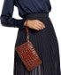 ფოტო #3 პროდუქტის Daisy Melbourne Embossed Leather Clutch